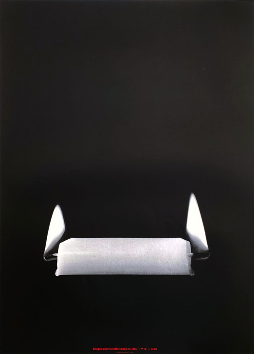 Alfredo JAAR Imagenes contra el sida affiche originale 1993