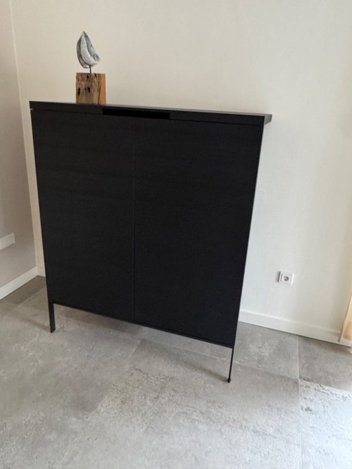 Armoire de Collection Maxalto AC – Pin Noir Brossé – 120 × 60 × 146 Cm – buffetkasten, Wood (photo 2 of 5)