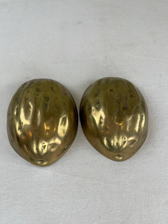 Vecchia noce in ottone – Ciotole, Brass, Vintage (photo 7 of 9)