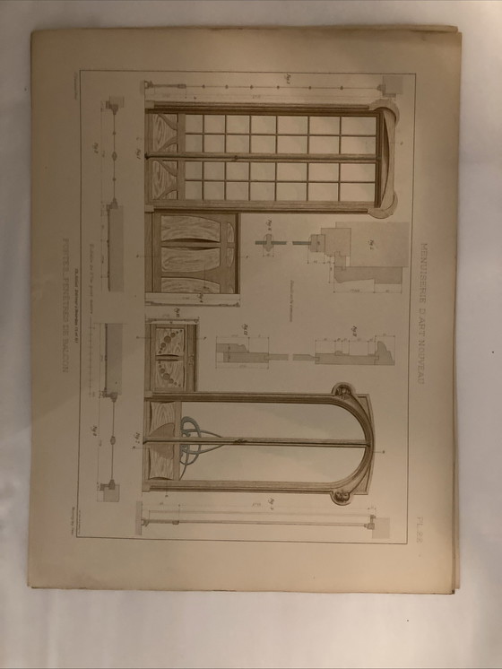 Image 1 of 20 auténticos diseños de carpintería Art Nouveau