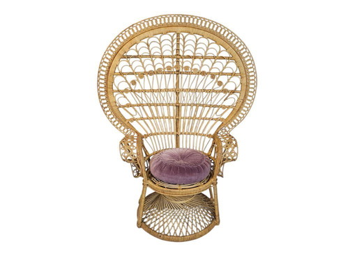 Silla Peacock - Emmanuelle - Ratán