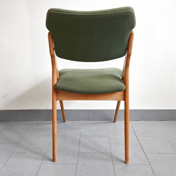 Image 1 of Vintage 1950s Chair with Compass Legs by Gerard Guermonprez, Godfrid Edition, 1950s