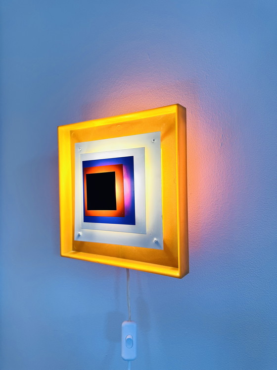 Image 1 of KVADRILLE WALL LAMP BY BENGT KARLBY FOR LYFA, DENMARK, 1970s