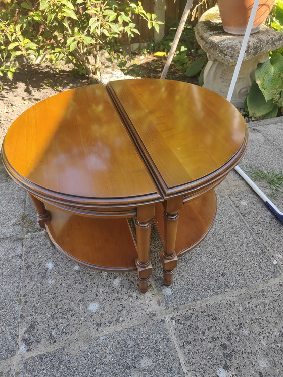 Image 1 of Halbmond-Couchtisch aus Kirsche