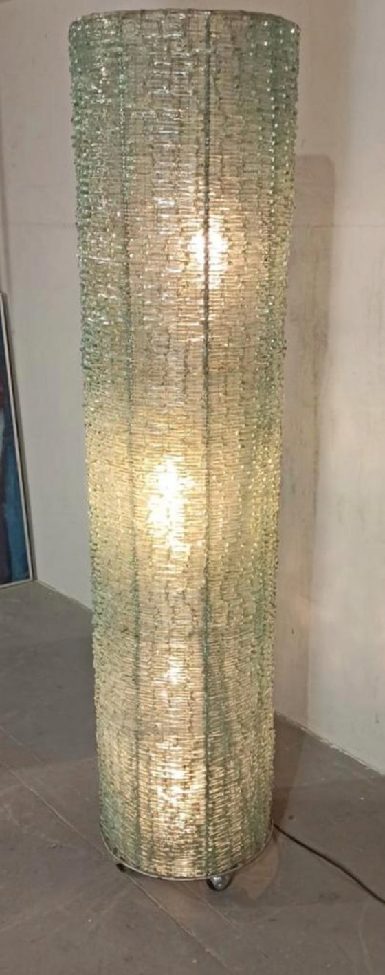 Image 1 of lampadaire vintage en verre