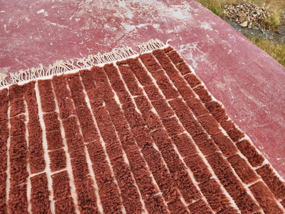 Authentischer Beni Ouarain Teppich 250 x 200 cm – Naturwolle schokoladenbraun – Teppiche & Läufer, Modern (photo 6 of 13)