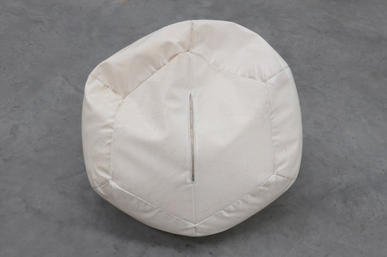 Image 1 of Grande sacco a pelo bianco vintage degli anni Settanta