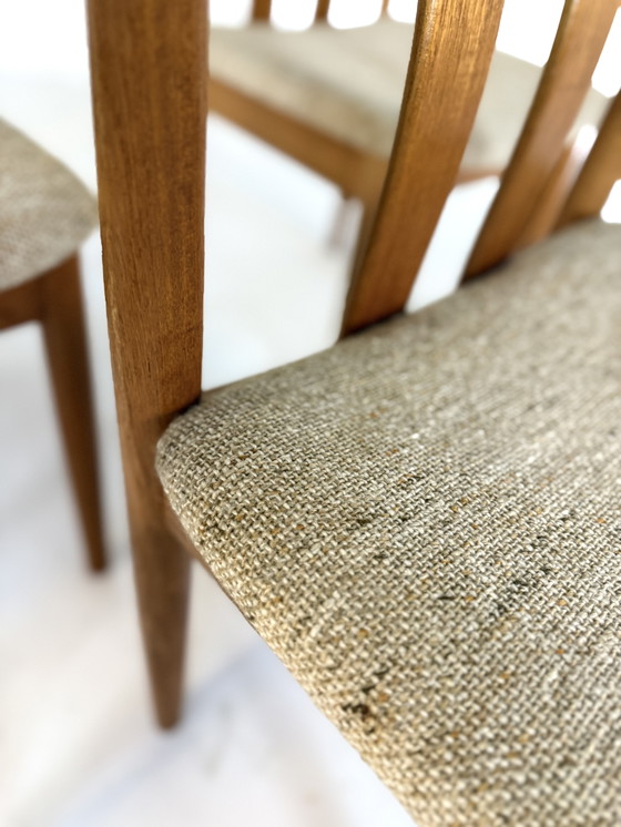 Image 1 of Ensemble de 6 chaises à repas vintage, Vamdrup Stolefabrik '70