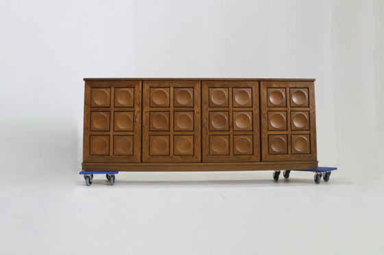 Credenza Brutalista Vintage anni '70 Gerhard Bartels – Credenze, Legno (photo 3 of 11)