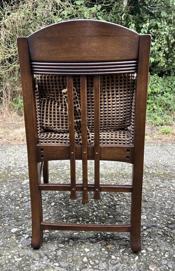 Image 1 of 4 sedie da pranzo Schuitema in stile Art Nouveau