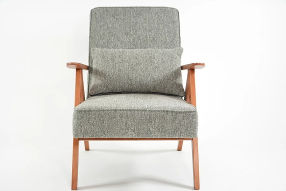 Image 1 of Poltrone KOMPAS in grigio screziato e bianco