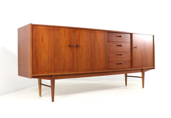Buffet vintage en teck | 208 cm restauré – Buffet bas, Wood (photo 3 of 15)