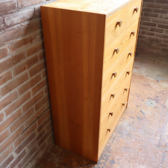 Image 1 of Commode vintage des années 1970, en bois clair