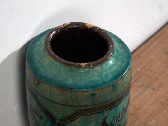Jarrón antiguo esmaltado verde esmeralda (c.1820) #26 – Jarrones (photo 19 of 40)