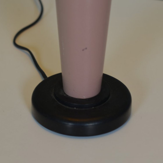 Image 1 of old pink table light