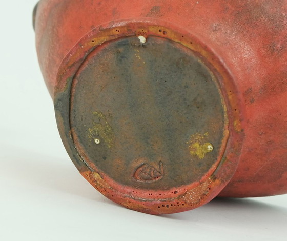 Image 1 of outstanding danish modern ceramic bowl with candle holders conny walther denmark 1960s 70s danish studio pottery