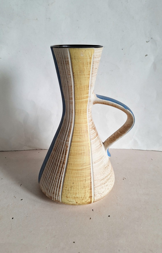 Image 1 of Brocca in terracotta vintage Dümler &amp; Breiden, Germania. Smalto opaco all'esterno. Anni '60.