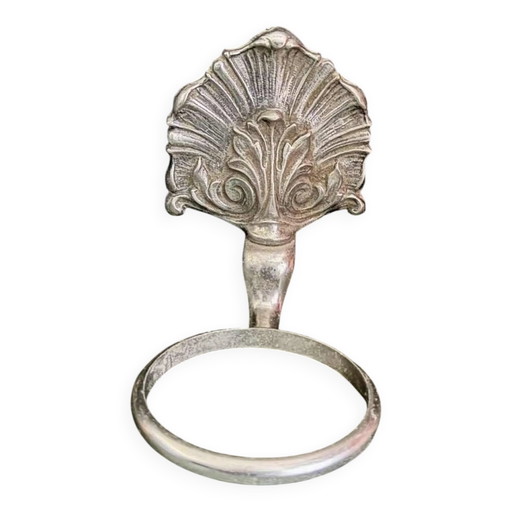 Rocaille Garderobenhaken aus Messing, Louis XV Stil
