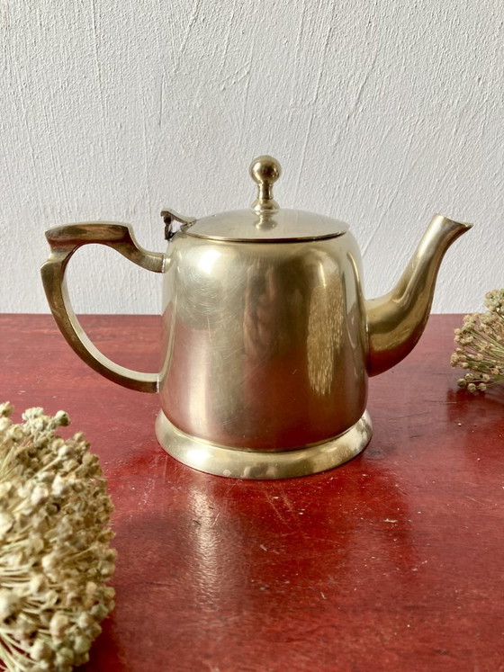 Antikes versilbertes Tee- und Kaffeeservice im Art-Deco-Stil – Tischdekoration, Metal (photo 3 of 18)
