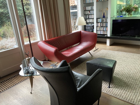 Image 1 of Leolux Arabella 2.5-seater (185 cm wide) red/orange