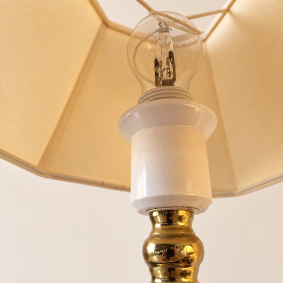 Lampe de table vintage suédoise en laiton et verre par Falkenbergs Belysning – FLB 6236 – Brass (photo 8 of 9)