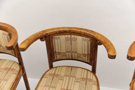 Image 1 of Ensemble de 4 chaises chauve-souris de Josef Hoffmann pour Wittmann