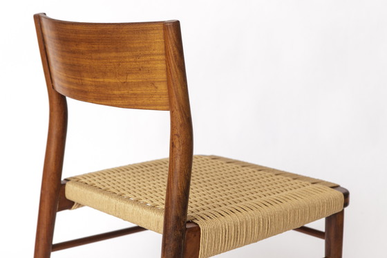 Image 1 of 2 de 16 Chaises de salle à manger en teck par Georg Leowald pour Wilkhahn, Allemagne - Modèle 351, Mid Century, années 1960