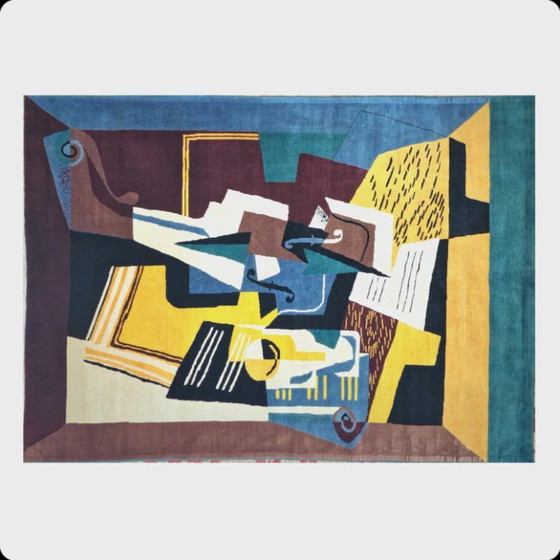 Alfombra Juan Gris Violín y Cristal – Terciopelo de lana anudado a mano sobre algodón – 280x200cm – Wool (photo 6 of 9)