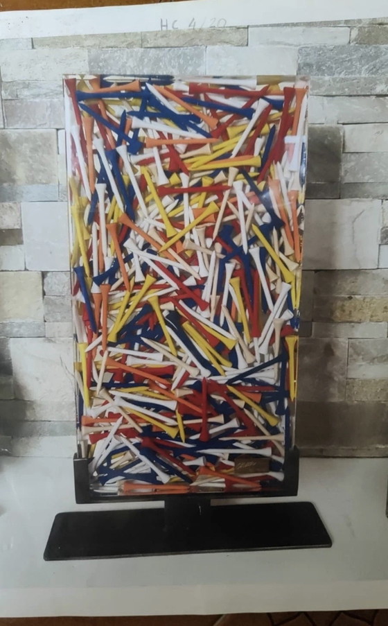 Arman Golf Tees 2003 HC 4/20 Archives Durand Ruel Accumulazione Sculture – Plastic, Metal (photo 2 of 6)