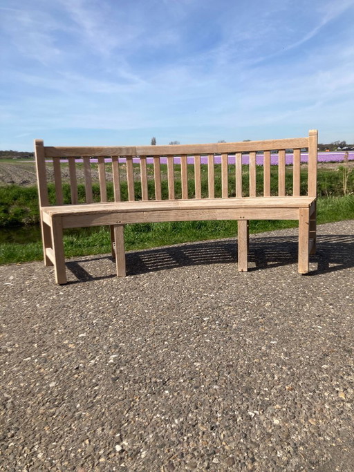 Banco de jardín de teca de Teak&Garden, 185 cm.