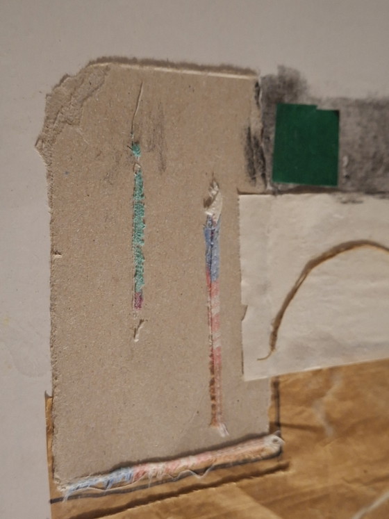 Collage Mixed-Media Astratto Unico – K. Storme (2024) – Arte, Paper, Textile (photo 8 of 10)