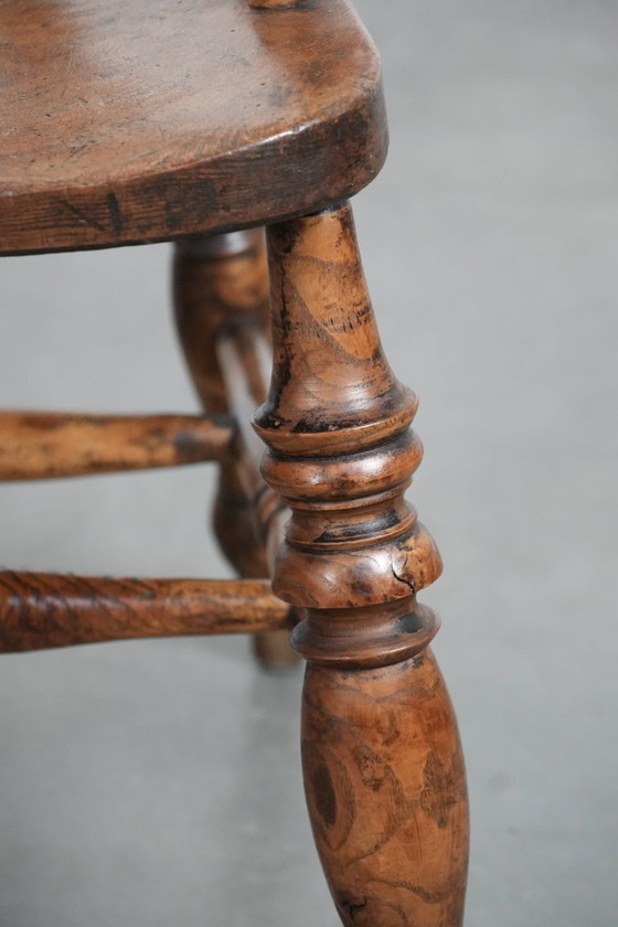 Image 1 of 2 sedie da capitano antiche inglesi dei primi del XIX secolo