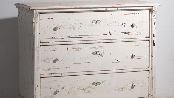 Antique white chest of drawers (c.1920) #26 (photo 3 of 40)