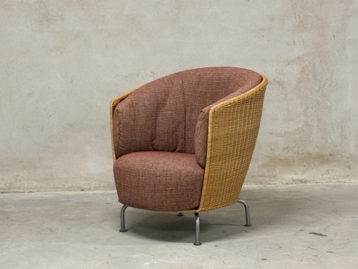Ligne Roset / Cinna Rattan Design Armchair – Thibault Desombre – AS NEW