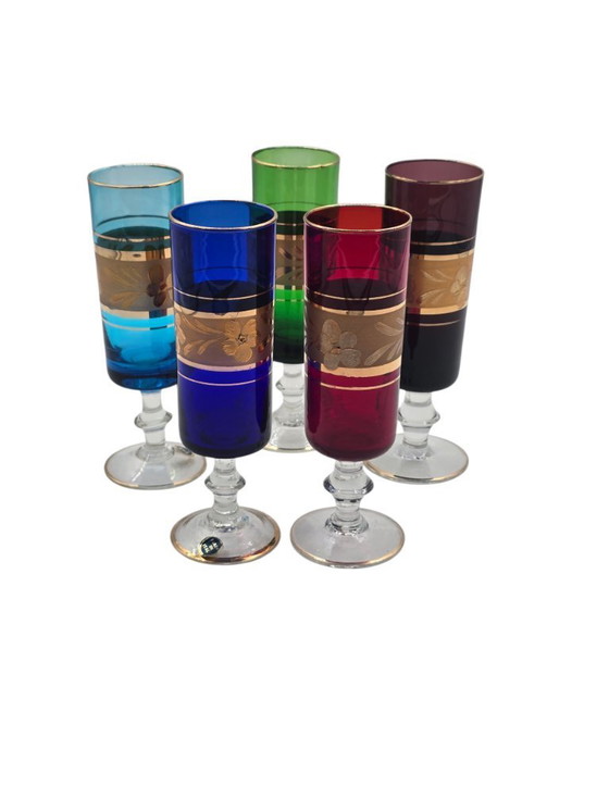 Image 1 of 5 Italiaanse vintage Champagne glazen