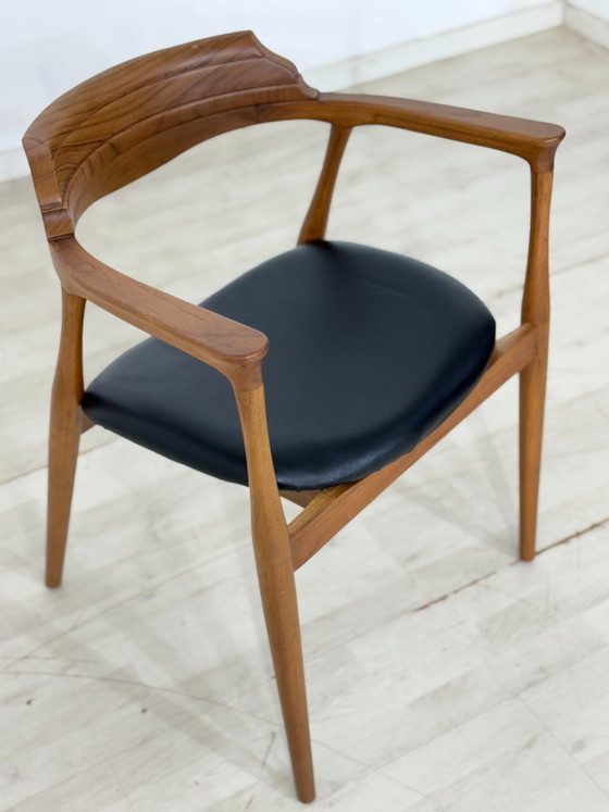 High-quality Danish style armchair / retro living room chair / chair / retro vintage dining room chair (photo 3 of 9)