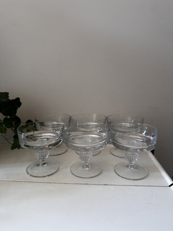 Image 1 of Set of 6 coupe champagne glasses