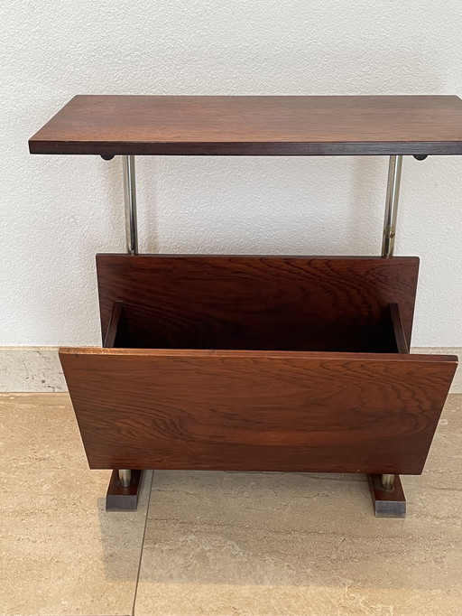 Vintage reading table rosewood (Pastoe?).