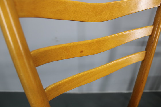 Image 1 of 1960s Set of Four Beech Dining Chairs, Czechoslovakia