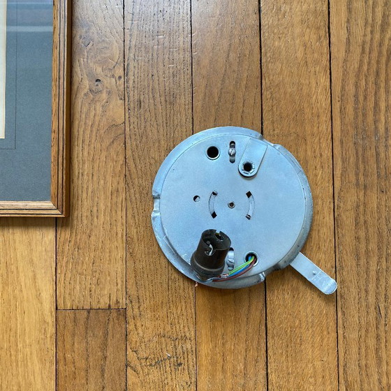 Image 1 of Lámpara de pared o techo en forma de media luna, 24 cm, cristal blanco mate