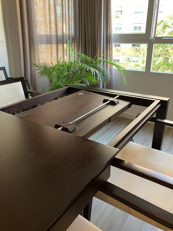 Image 1 of Paco Capdell Mesa Comedor+ 8 Sillas Madera Maciza