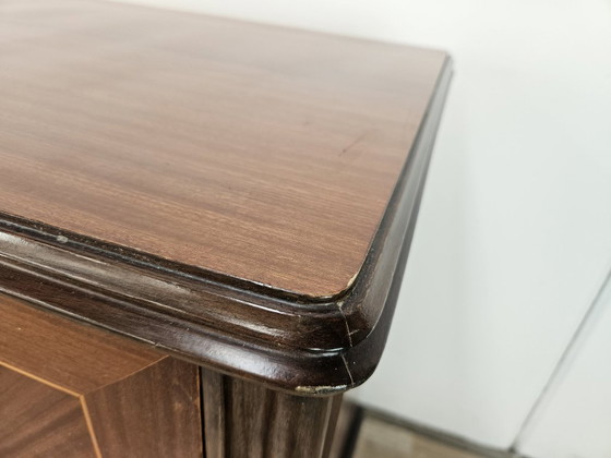 Image 1 of Cómoda de los años 80 en nogal, palisandro y arce.