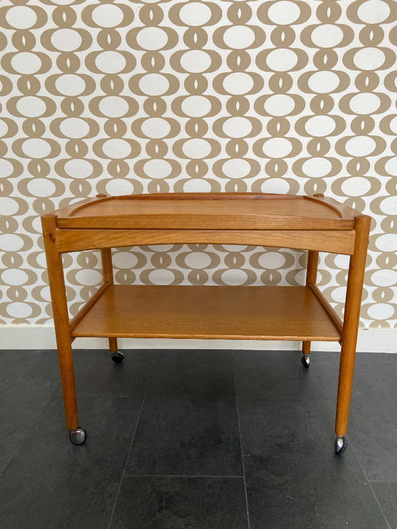 Image 1 of Chariot vintage avec plateau amovible par Poul Hundevad