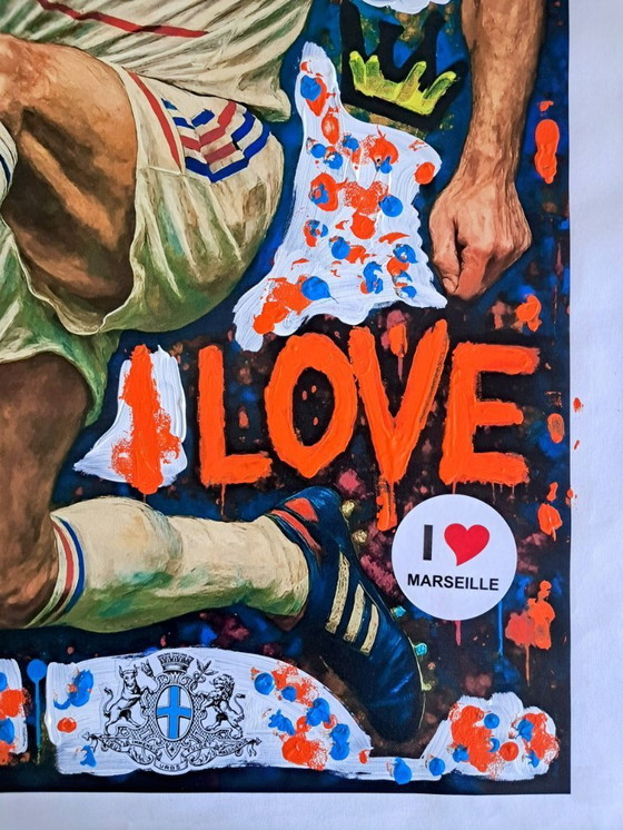 Image 1 of Enzo SAN MARCO - Marseille bébé 2 , Tribute to Alberto RICARDO - Toile d'artiste