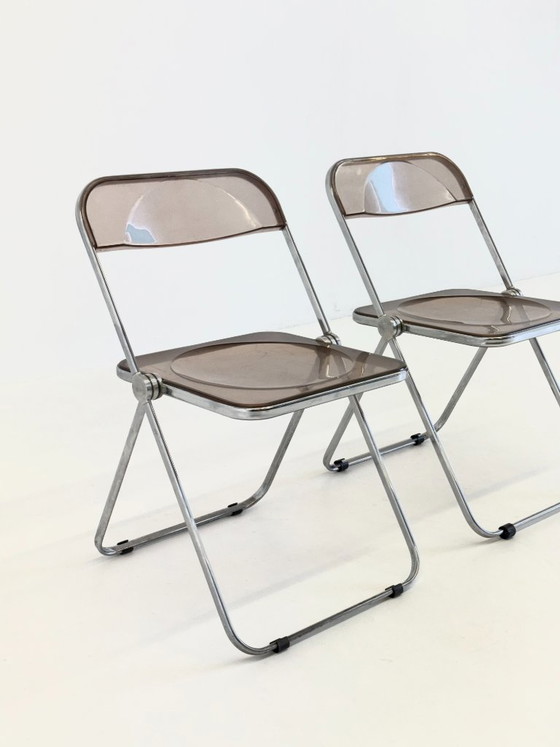 Set of 2 Plia folding chairs for Anonima Castelli by Giancarlo Piretti – Chrome (photo 6 of 17)