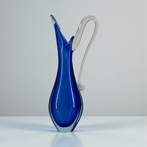 Vase en verre de Murano – Bleu cobalt – Vintage années 1960/1970