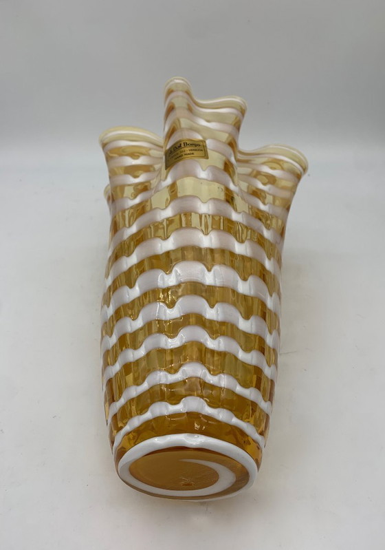 Image 1 of Murano-Vase, Seguso zugeschrieben, 1960, A. del Borgo, hergestellt in Italien