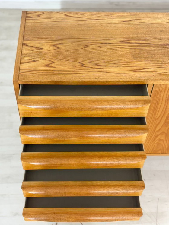 Image 1 of Mid-Century Hellerau dressoir, buffetkast, woonkamerkast, vintage