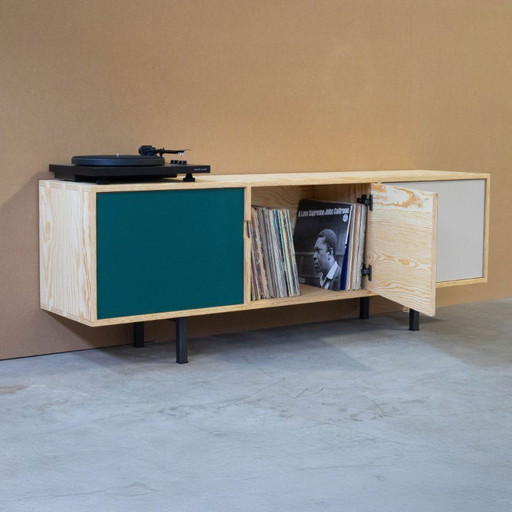 Credenza in compensato/compensato - realizzata a mano