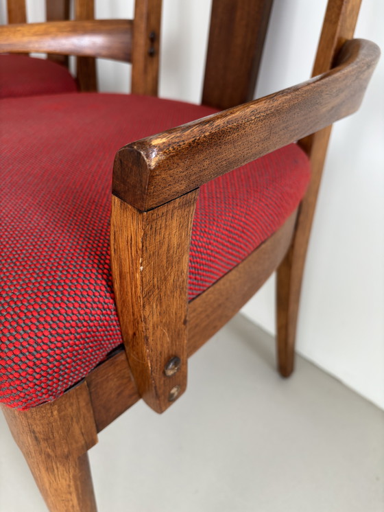 Image 1 of 3 Chaises de salle à manger Broyhill Brasilia en noyer Mid Century